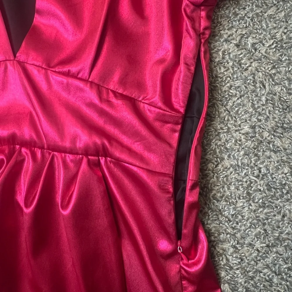 Zara Glam Party Ready Pink Metallic Long Sleeve Mini‎ Dress